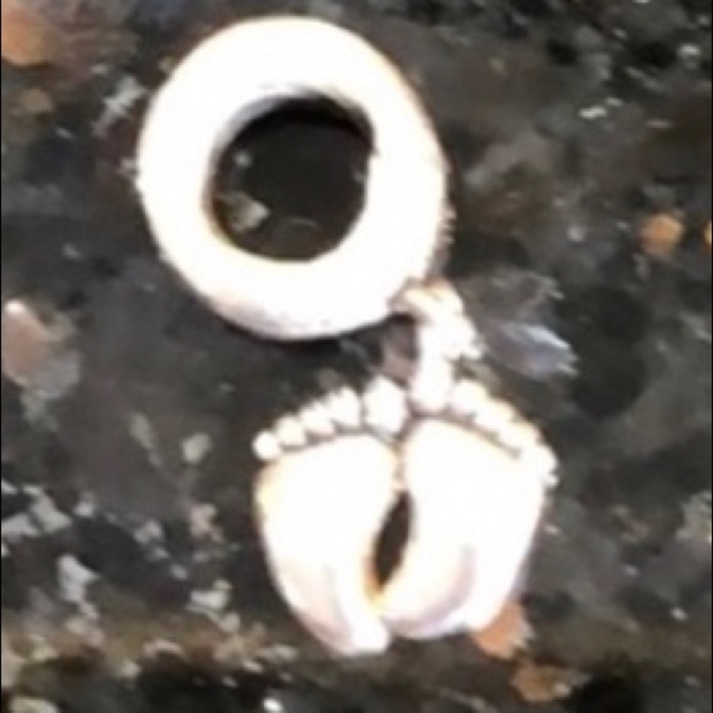 Footprints in the sand Charm